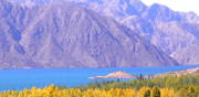 Road to Chile from Mendoza. Dique Potrerillos